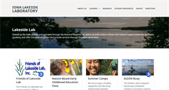 Desktop Screenshot of iowalakesidelab.org