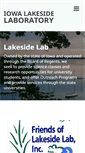 Mobile Screenshot of iowalakesidelab.org