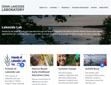 Tablet Screenshot of iowalakesidelab.org